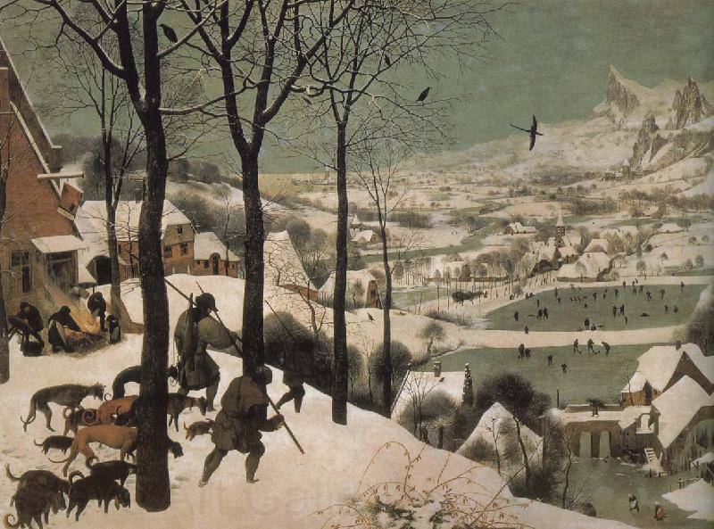 Pieter Bruegel Snow hunting Norge oil painting art